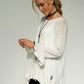 Blair Viscose Knit Oversize Frill Hem Tunic (Soft White)