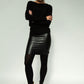 Abbe Viscose Jersey Asymetrical top (black)