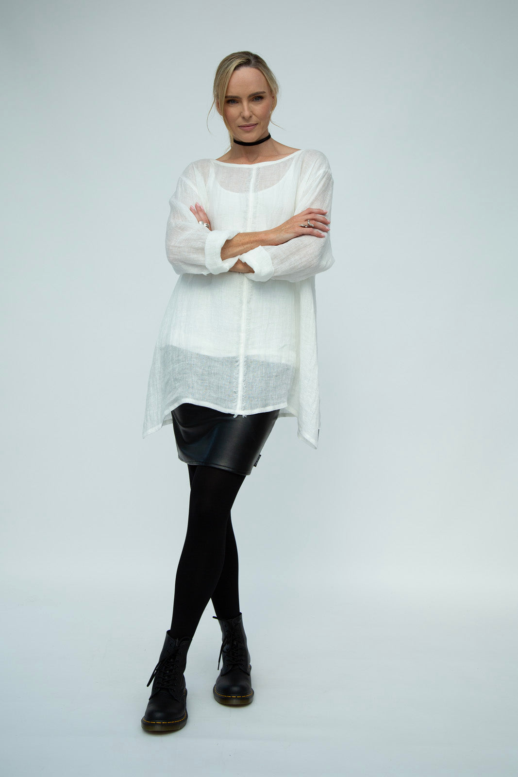 Kaia Linen tunic : Limited Edition : Ecru