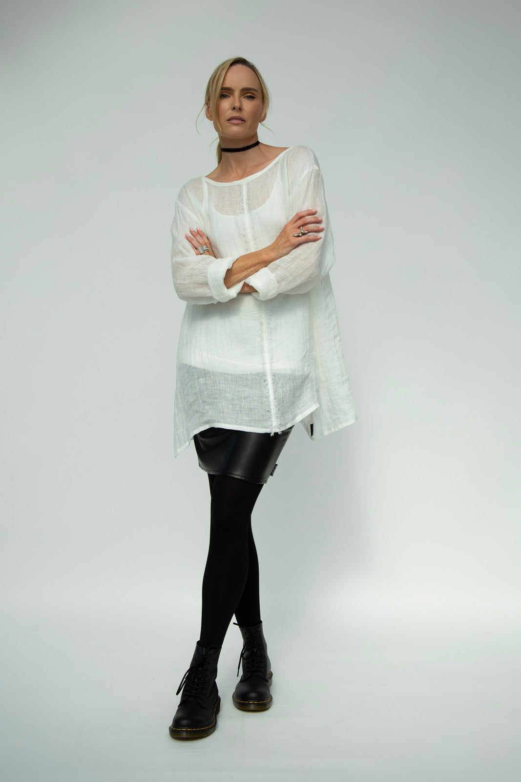 Kaia Linen tunic : Limited Edition : Ecru