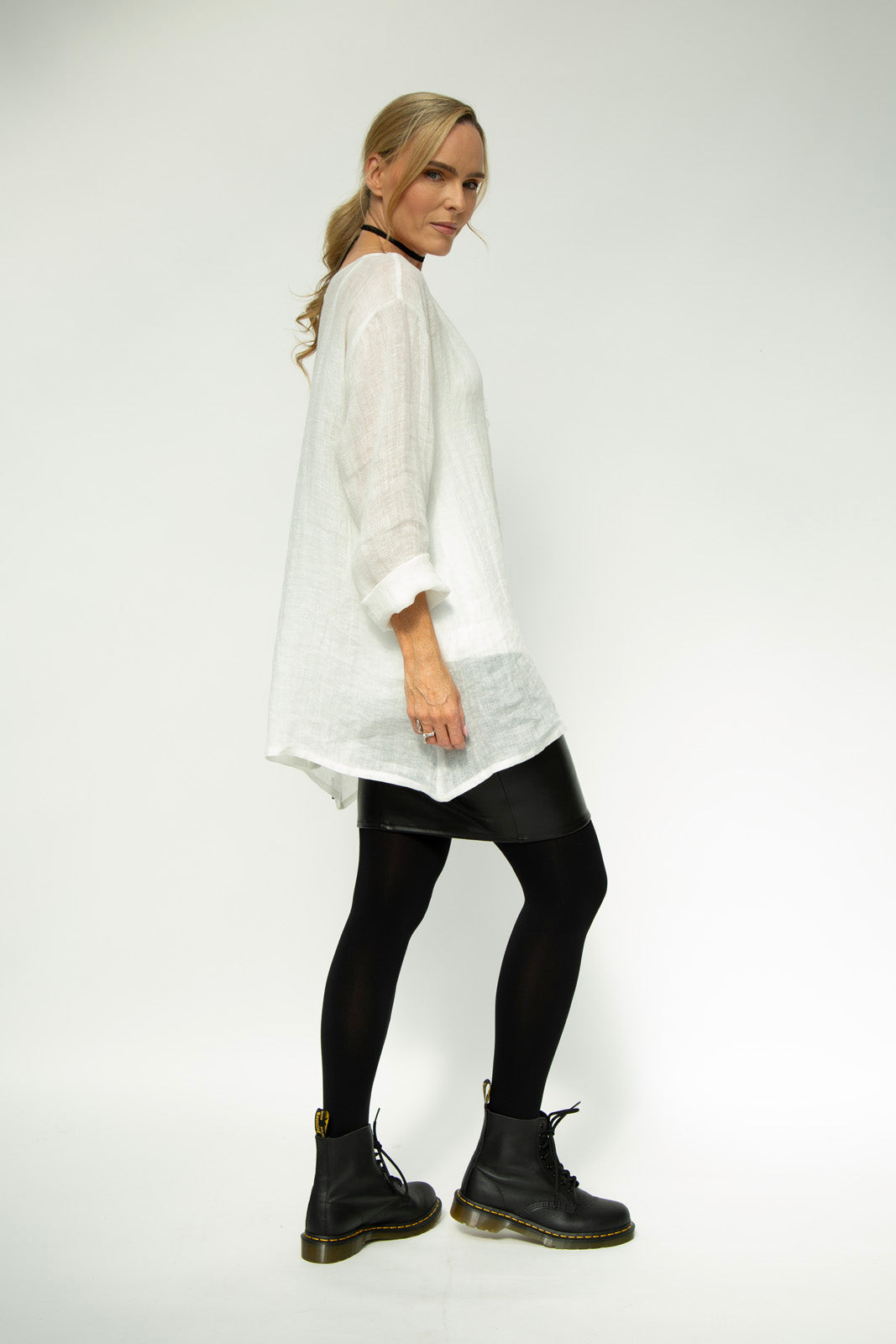Kaia Linen tunic : Limited Edition : Ecru