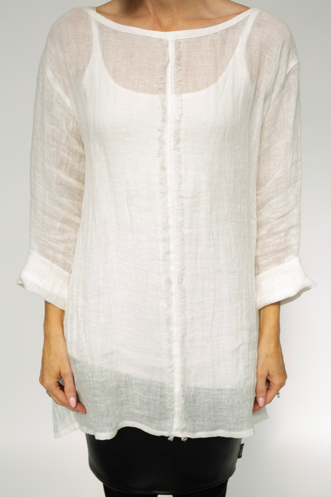 Kaia Linen tunic : Limited Edition : Ecru