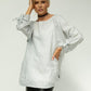 Sara White Stripe Linen Tunic (V2)