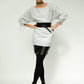 Sara White Stripe Linen Tunic (V2)