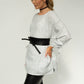 Sara White Stripe Linen Tunic (V2)
