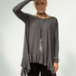 Monique Frill Hem Tunic (Antracite)