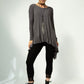 Monique Frill Hem Tunic (Antracite)