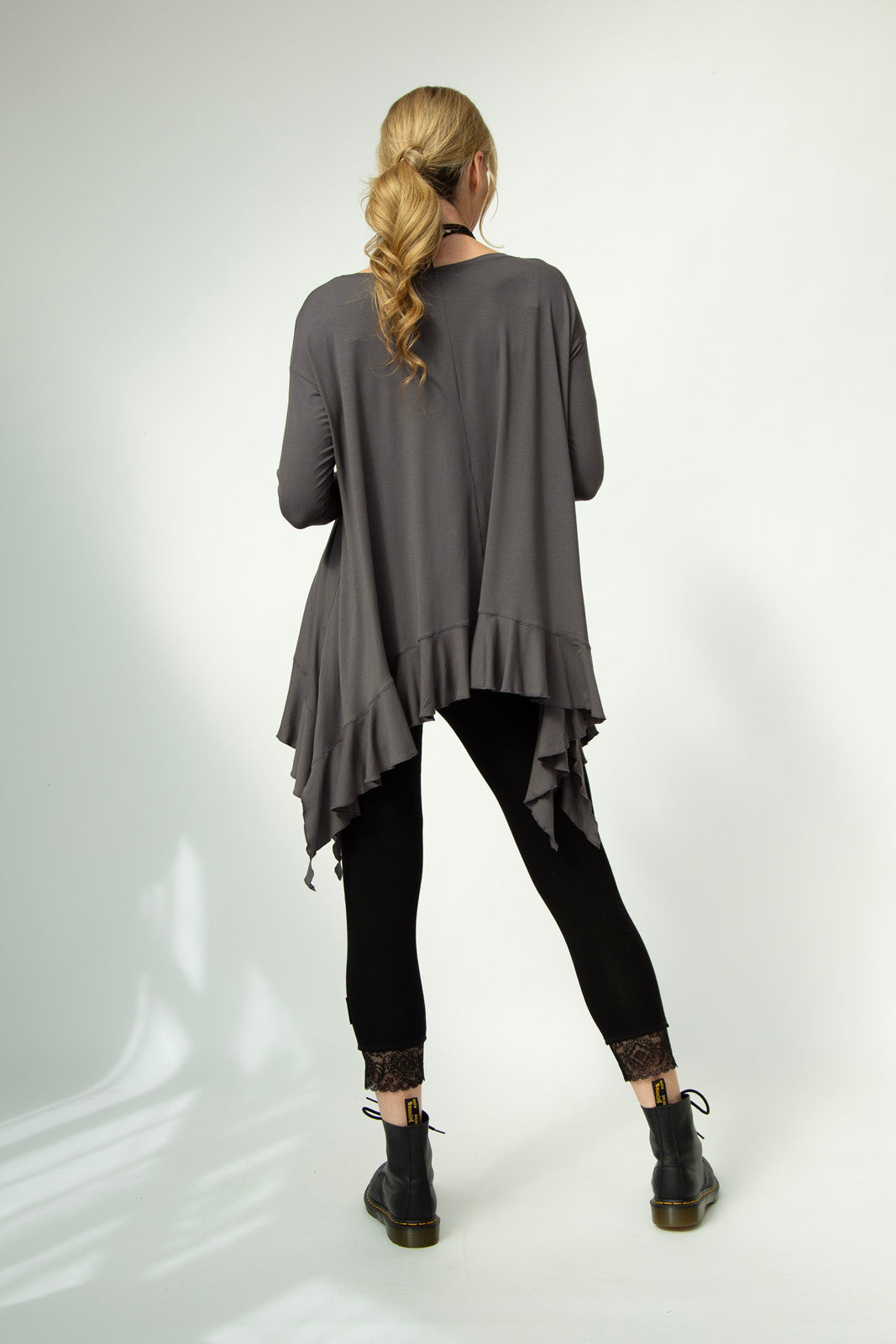 Monique Frill Hem Tunic (Antracite)