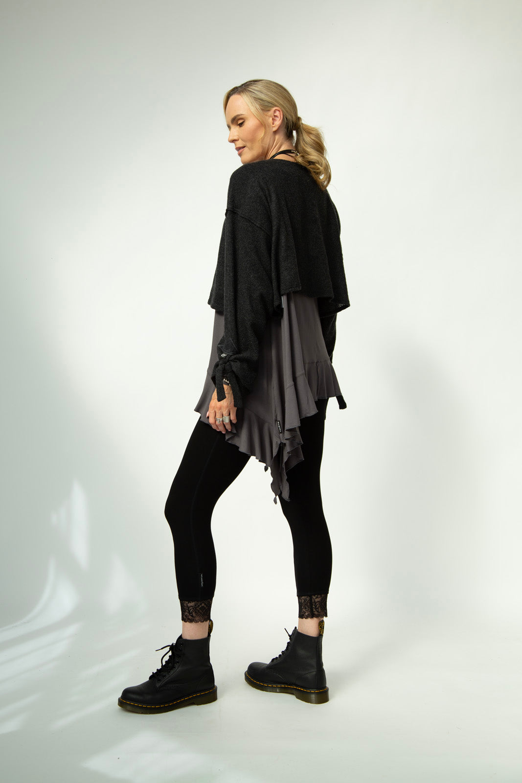 Monique Frill Hem Tunic (Antracite)