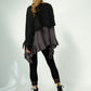 Monique Frill Hem Tunic (Antracite)