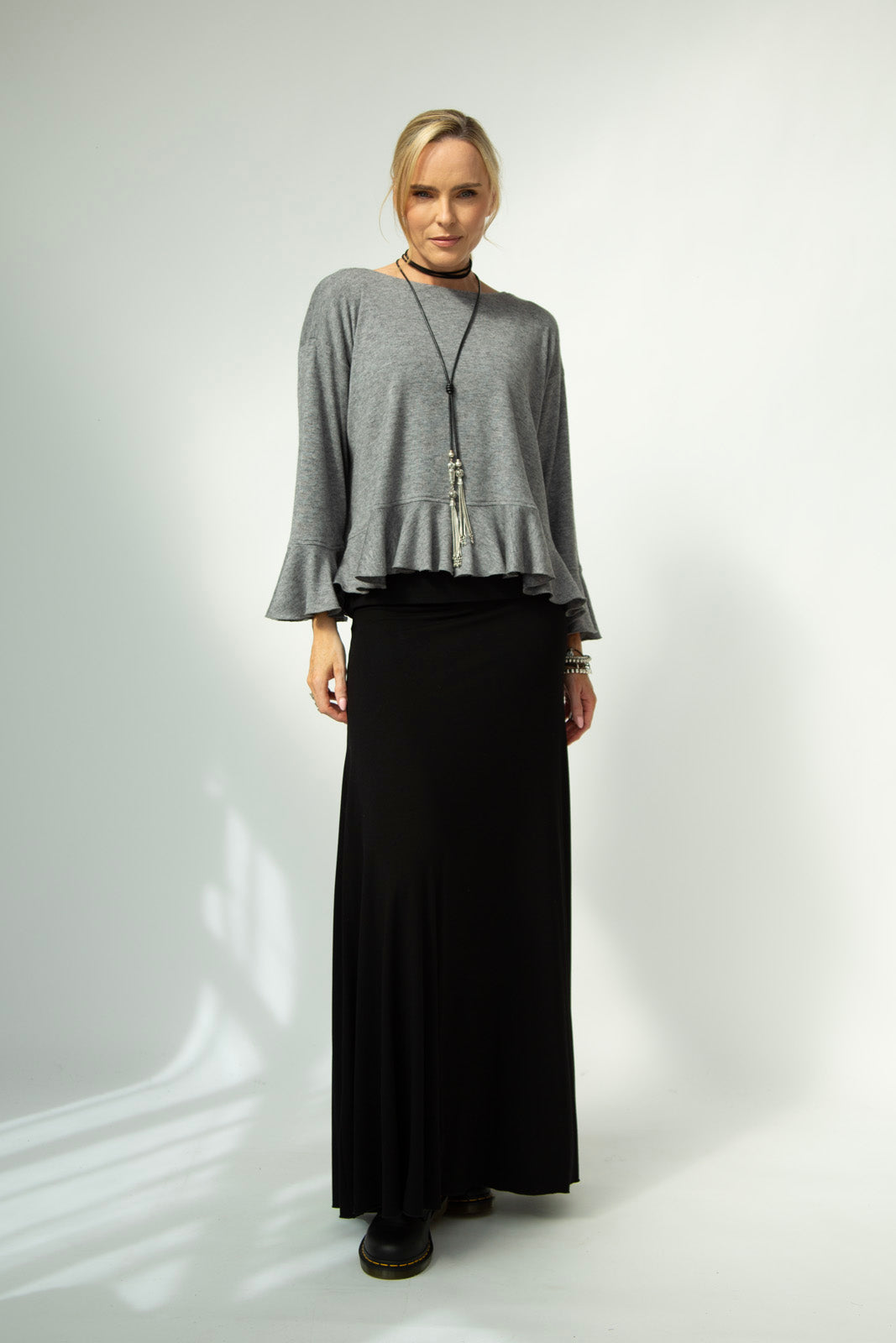 Knit Poppy Top : Grigio