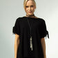 Kanchan Viscose Jersey Oversize Tee (black)