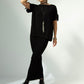 Kanchan Viscose Jersey Oversize Tee (black)