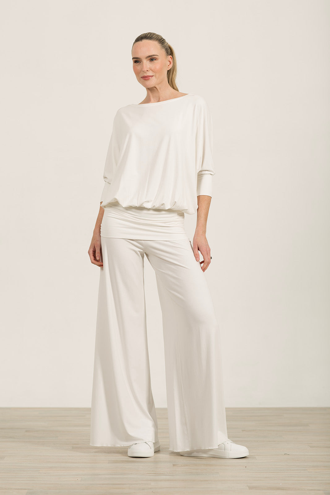 Soft-White Kate Palazzos