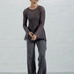 Addison Straight Leg Palazzos: Black