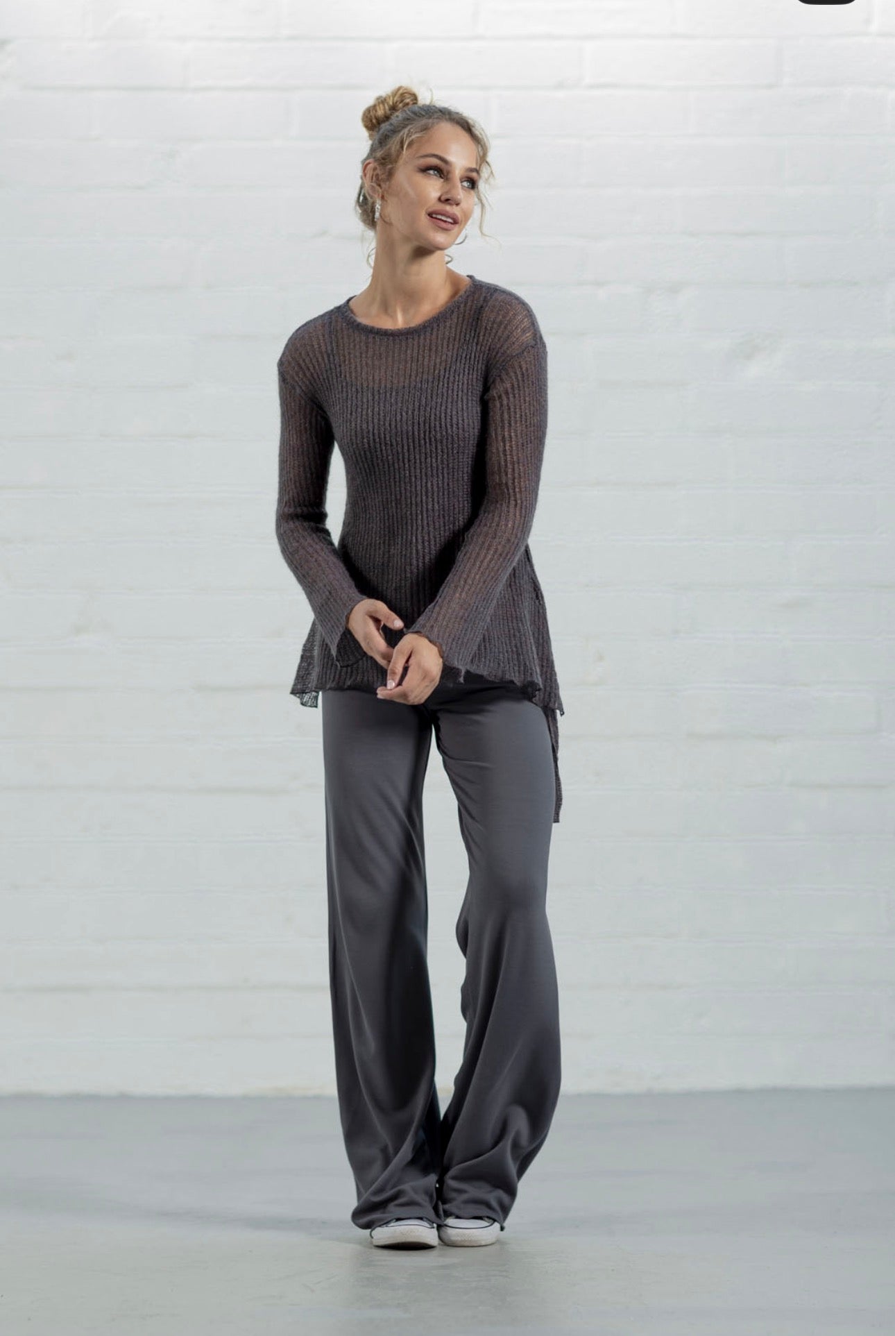 Addison Straight Leg Palazzos: Black