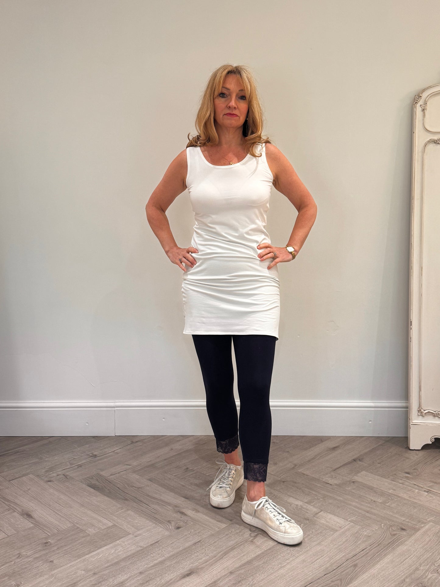 Abby long layering vest
