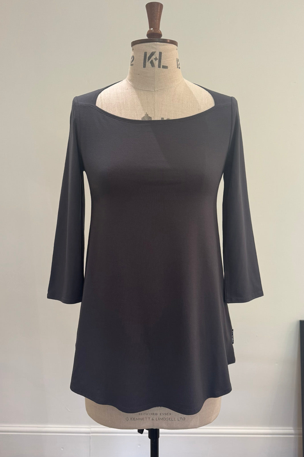 Iris 3/4 Sleeve Viscose Jersey Top (Lead)