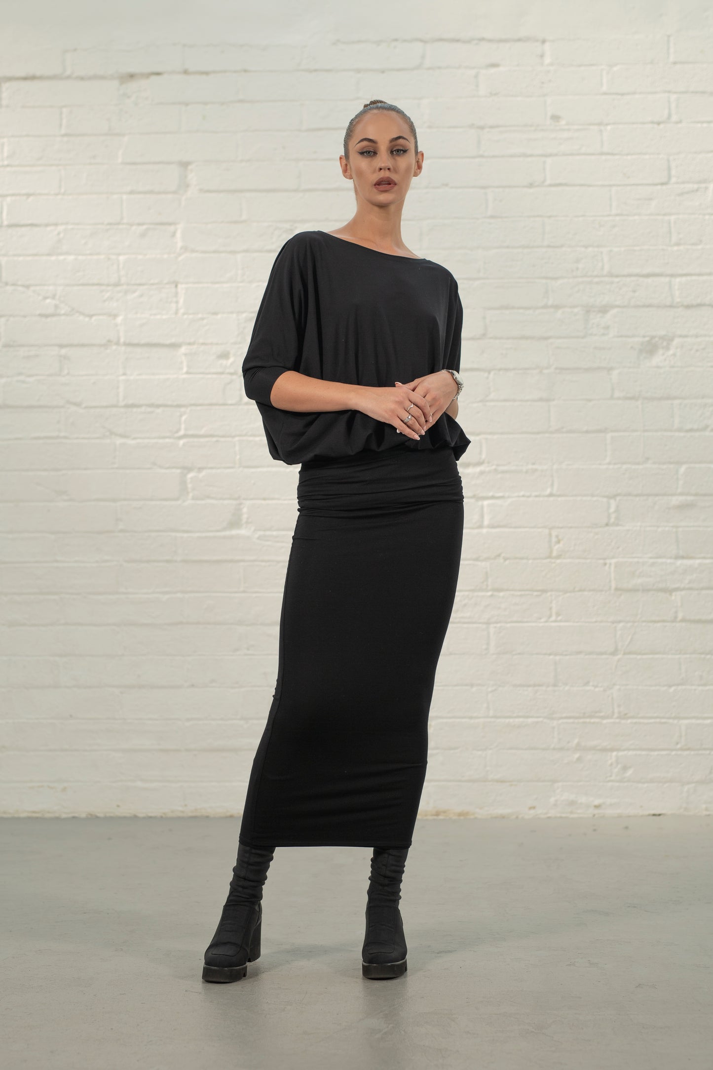 Black 'Bardot' Skirt