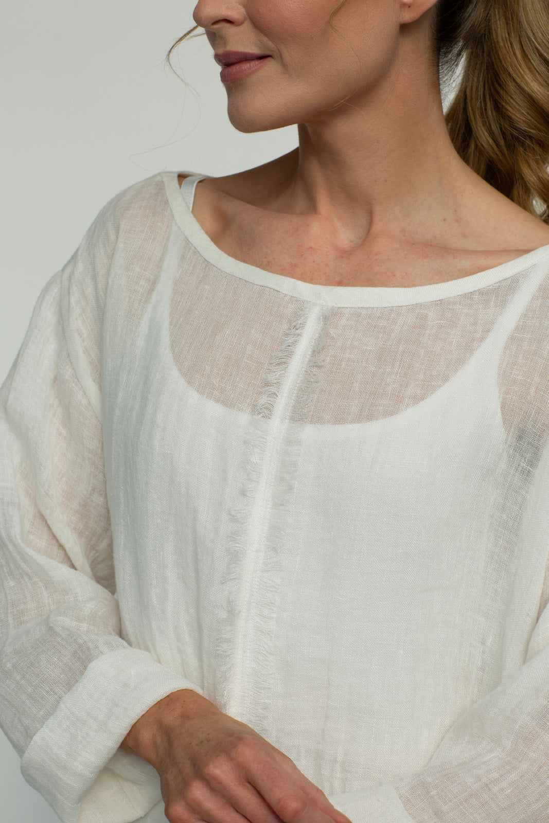 Kaia Linen tunic : Limited Edition : Ecru