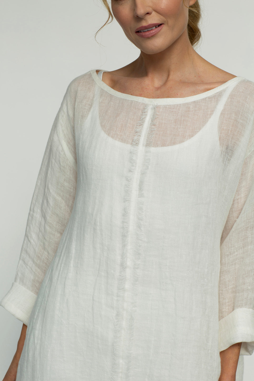 Kaia Linen tunic : Limited Edition : Ecru