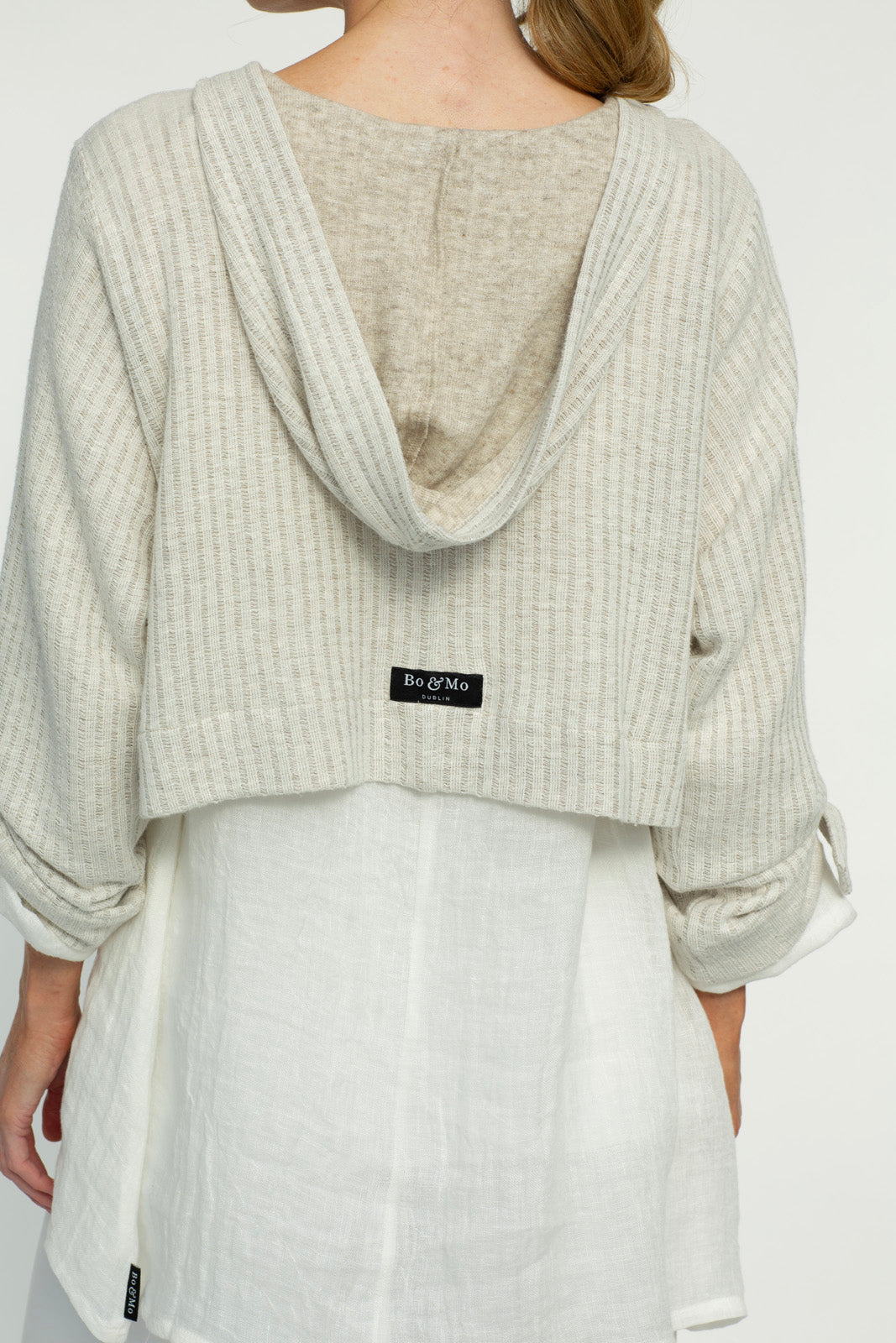 Scottie Crop Ribbed Jumper (Flax): Limited Edition
