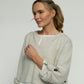 Scottie Crop Ribbed Jumper (Flax): Limited Edition