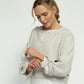 Scottie Crop Ribbed Jumper (Flax): Limited Edition