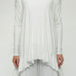 Monique Viscose Jersey Frill Hem Tunic (Soft White)