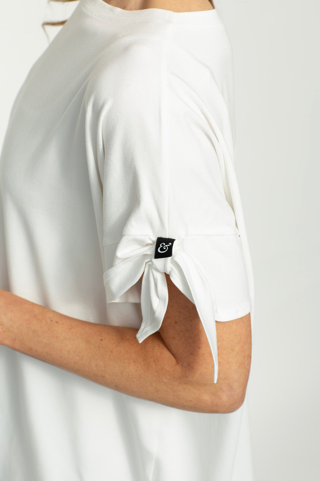 Kanchan Viscose Jersey Oversize Tee (Soft White)