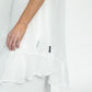 Brona Chiffon Tunic: Ecru chiffon