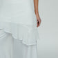 Brona Chiffon Tunic: Ecru chiffon