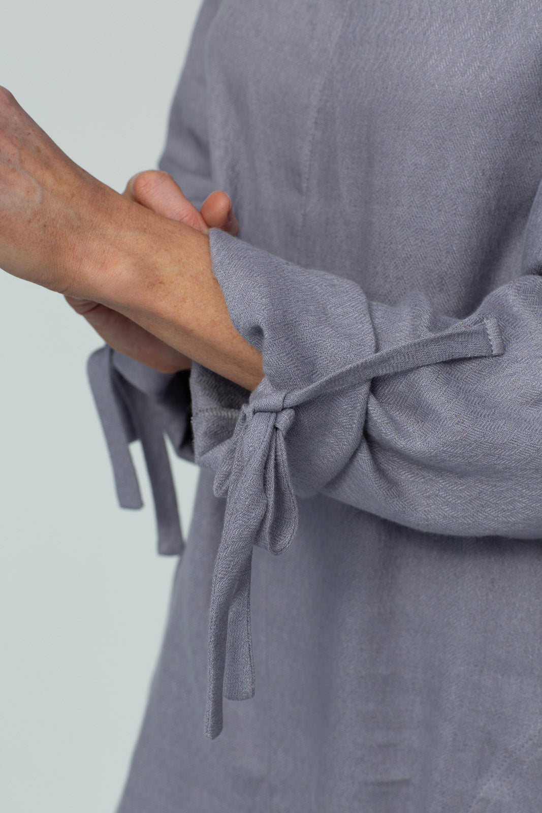 Sandy Italian Linen Tunic (Silver frost)