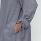 Sandy Italian Linen Tunic (Silver frost)