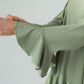 Blair Viscose Jersey Oversize Frill Hem Tunic (Olive)