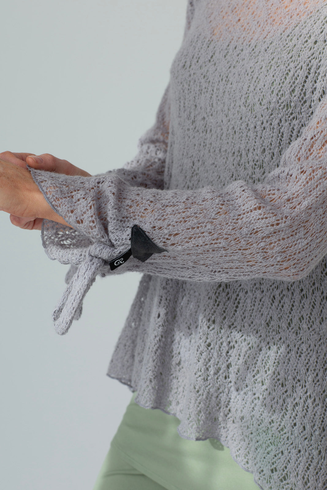 Tatiana Italian Wool knit (Silver Frost)