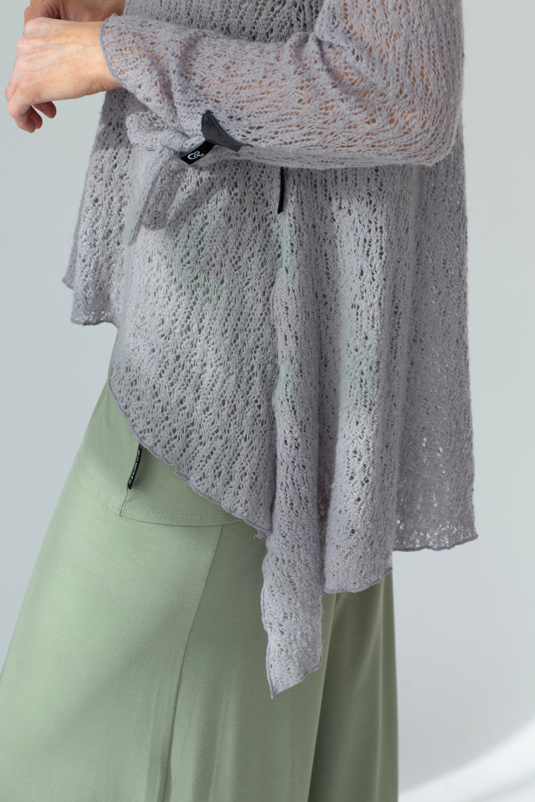 Tatiana Italian Wool knit (Silver Frost)