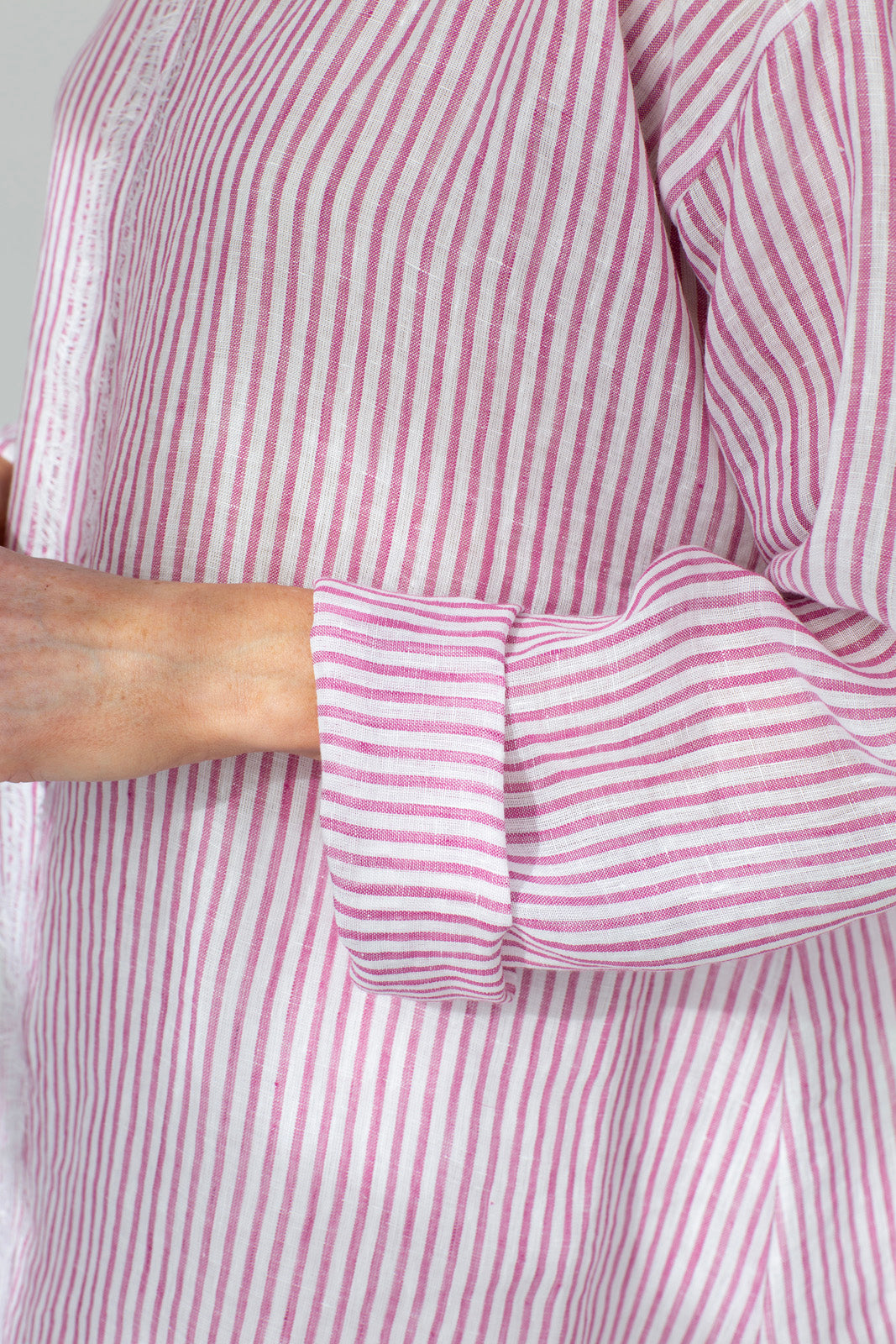 Kaia Linen tunic : Limited Edition : Red stripe