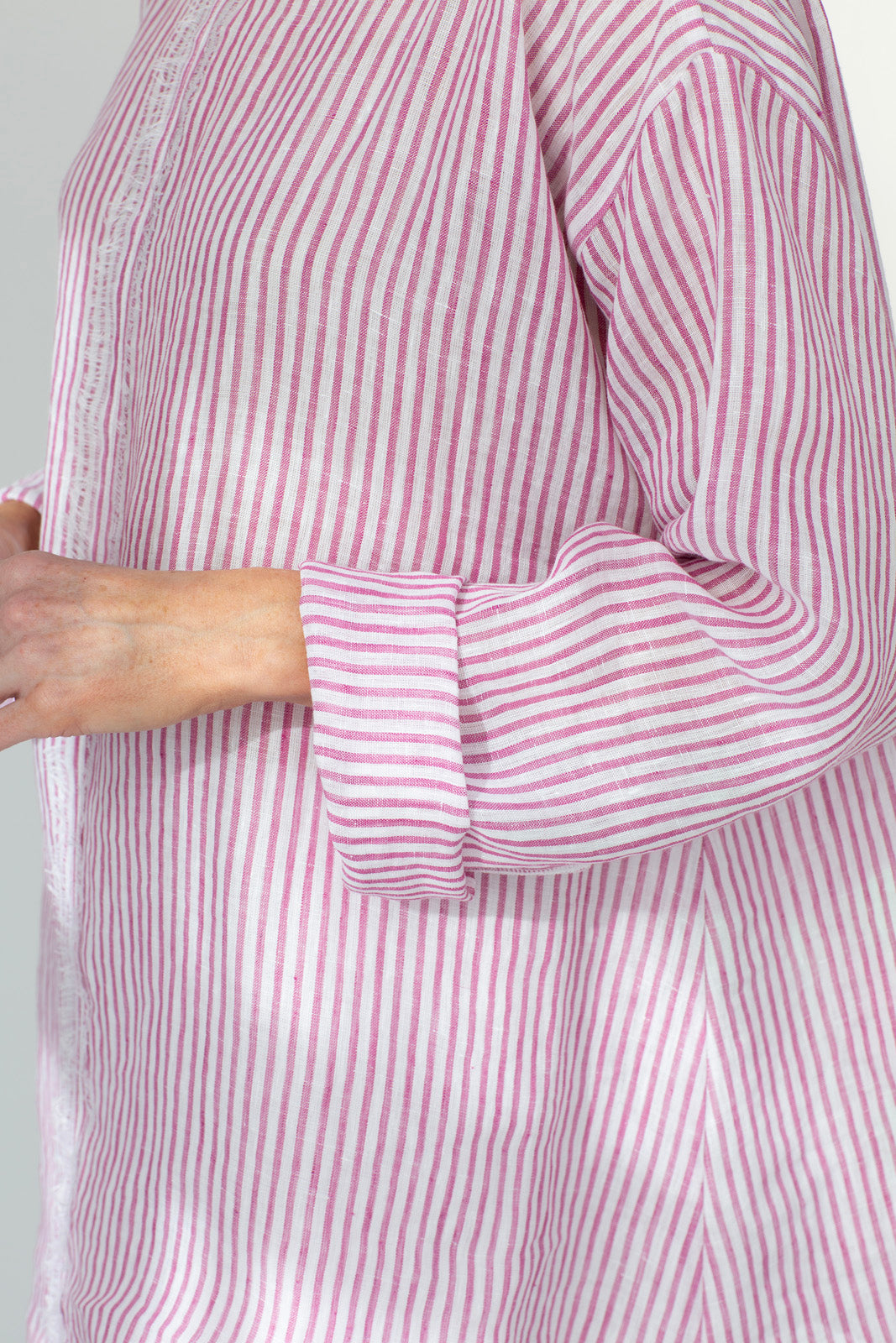 Kaia Linen tunic : Limited Edition : Red stripe