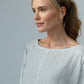 Kaia Linen tunic : Limited Edition : Grey stripe