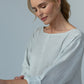 Kaia Linen tunic : Limited Edition : Grey stripe