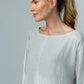 Kaia Linen tunic : Limited Edition : Grey stripe
