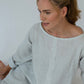 Kaia Linen tunic : Limited Edition : Grey stripe