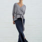 Navy Dafna Slit Skirt (REGULAR)