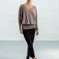 Cappuccino Kiersten V-Neck