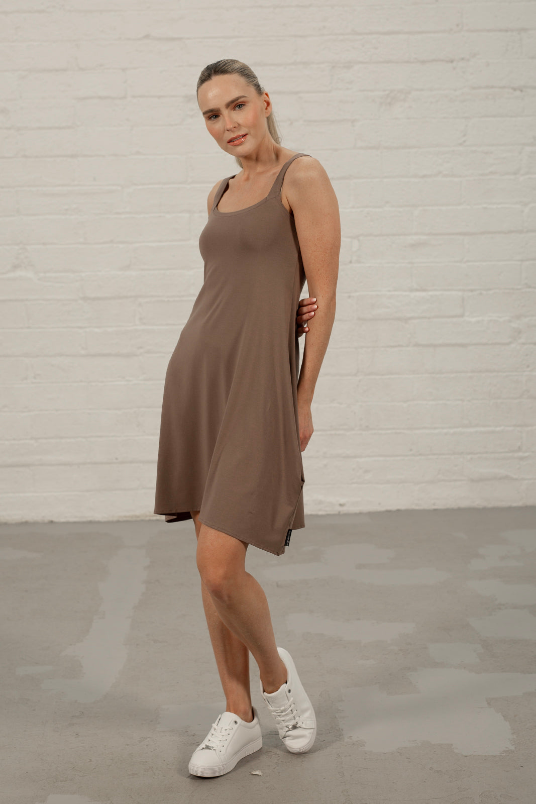 Nina Cappuccino Jersey Dress