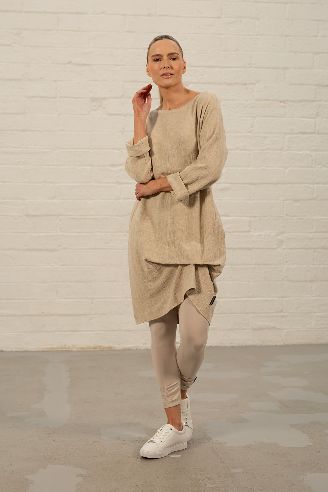 Lulu Natural Linen Tunic