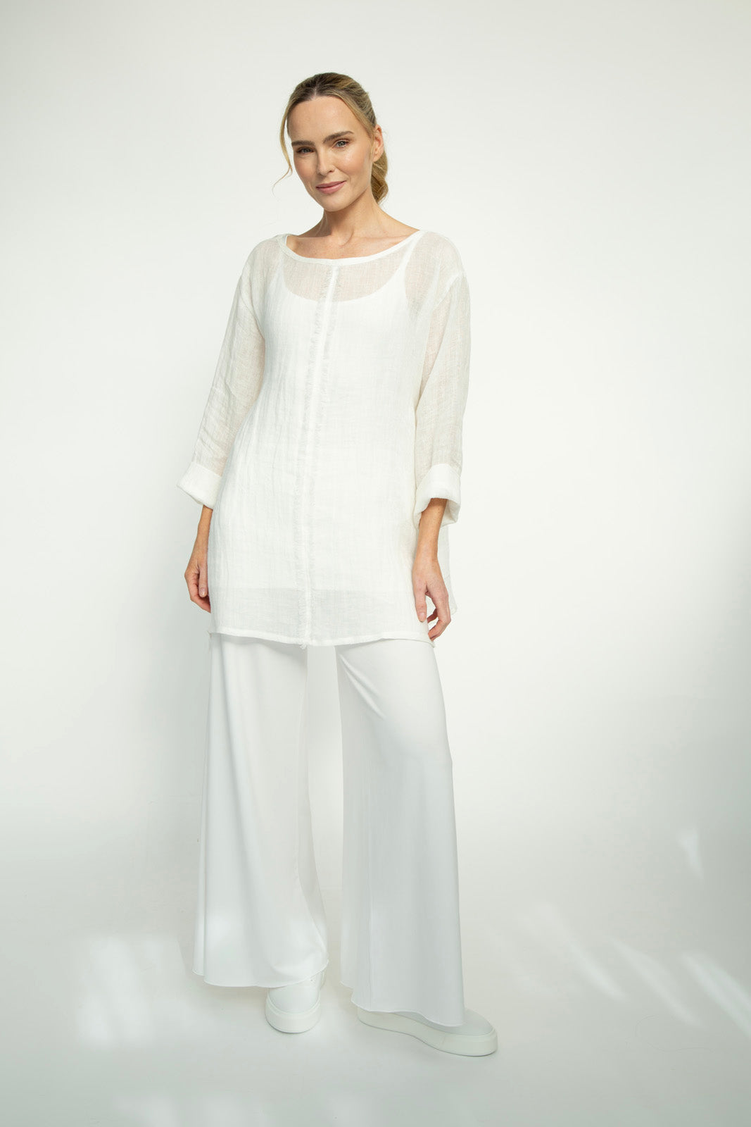 Kaia Linen tunic : Limited Edition : Ecru