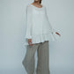 Chloe Linen pants : Natural stripe: Limited Edition