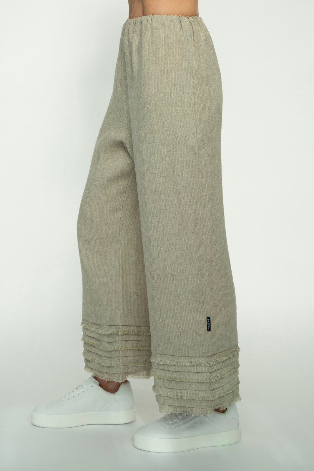 Chloe Linen pants : Natural stripe: Limited Edition